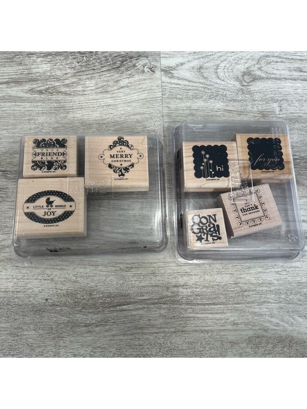 2 Sets Stampin Up punches stamps‎